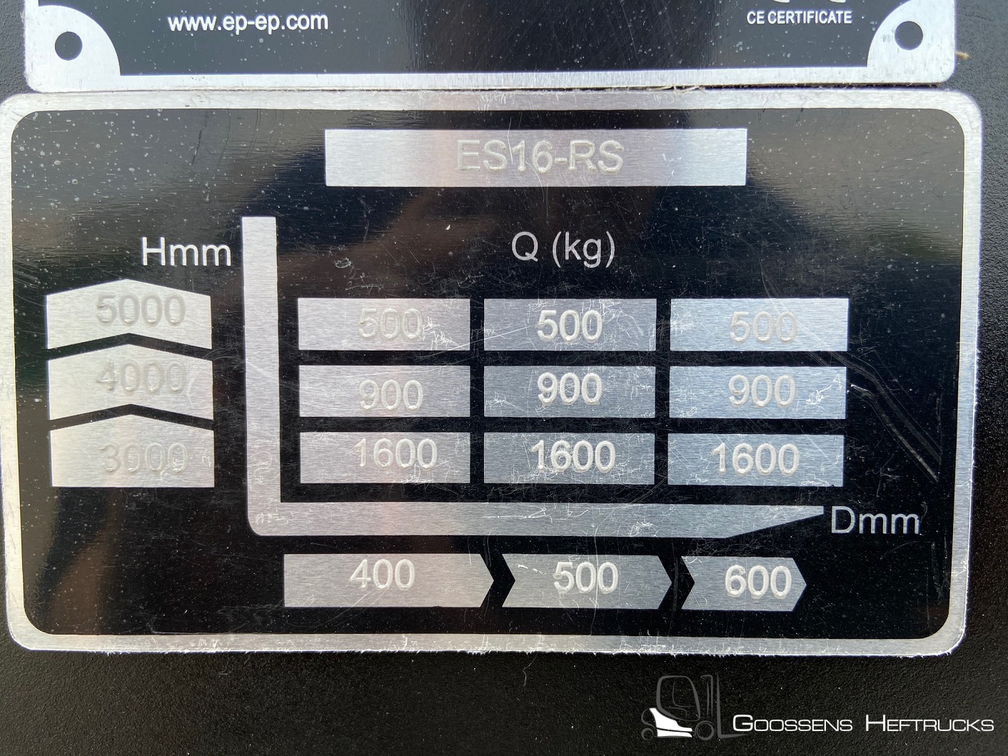 EP EQUIPMENT ES16 RS ELEKTRISCHE STAPELAAR