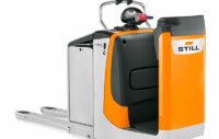 Electric pallet truck / stand-on / handling / transport